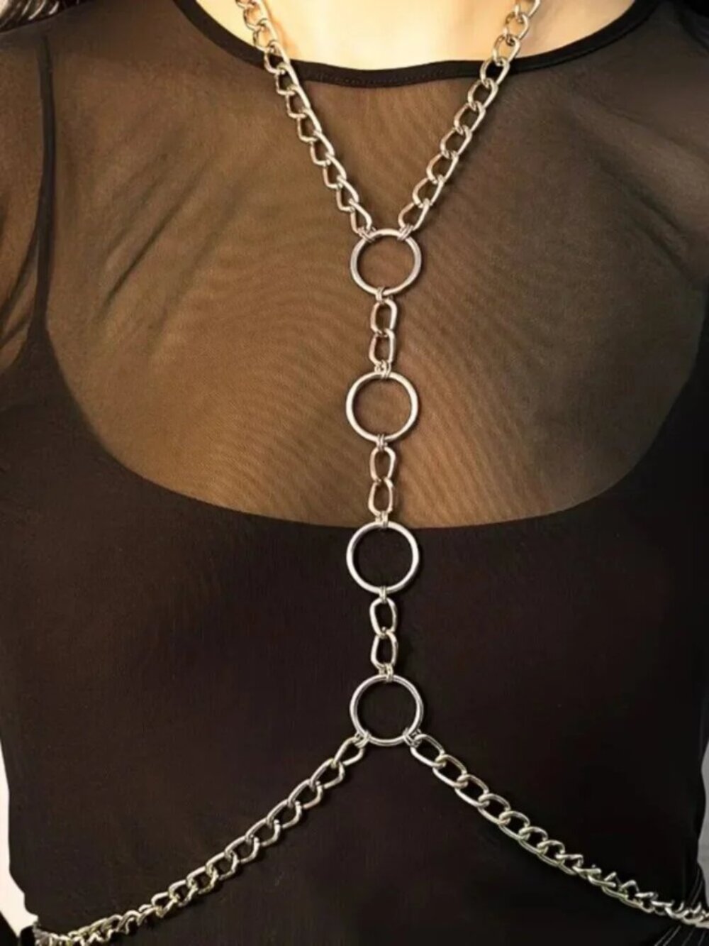 Punk Streetwear Style Body Chain - Picture 3 of 3